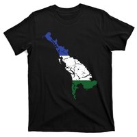 Cascadia Bioregion Map Flag Independence Distressed T-Shirt