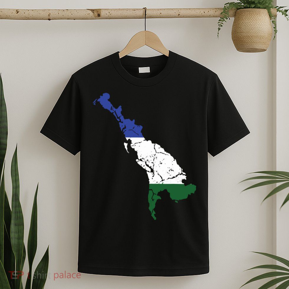 Cascadia Bioregion Map Flag Independence Distressed T-Shirt
