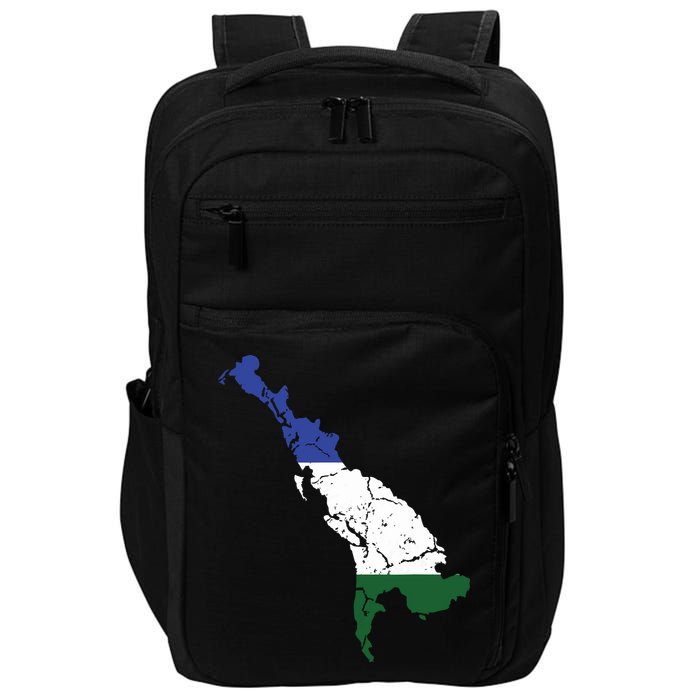 Cascadia Bioregion Map Flag Independence Distressed Impact Tech Backpack
