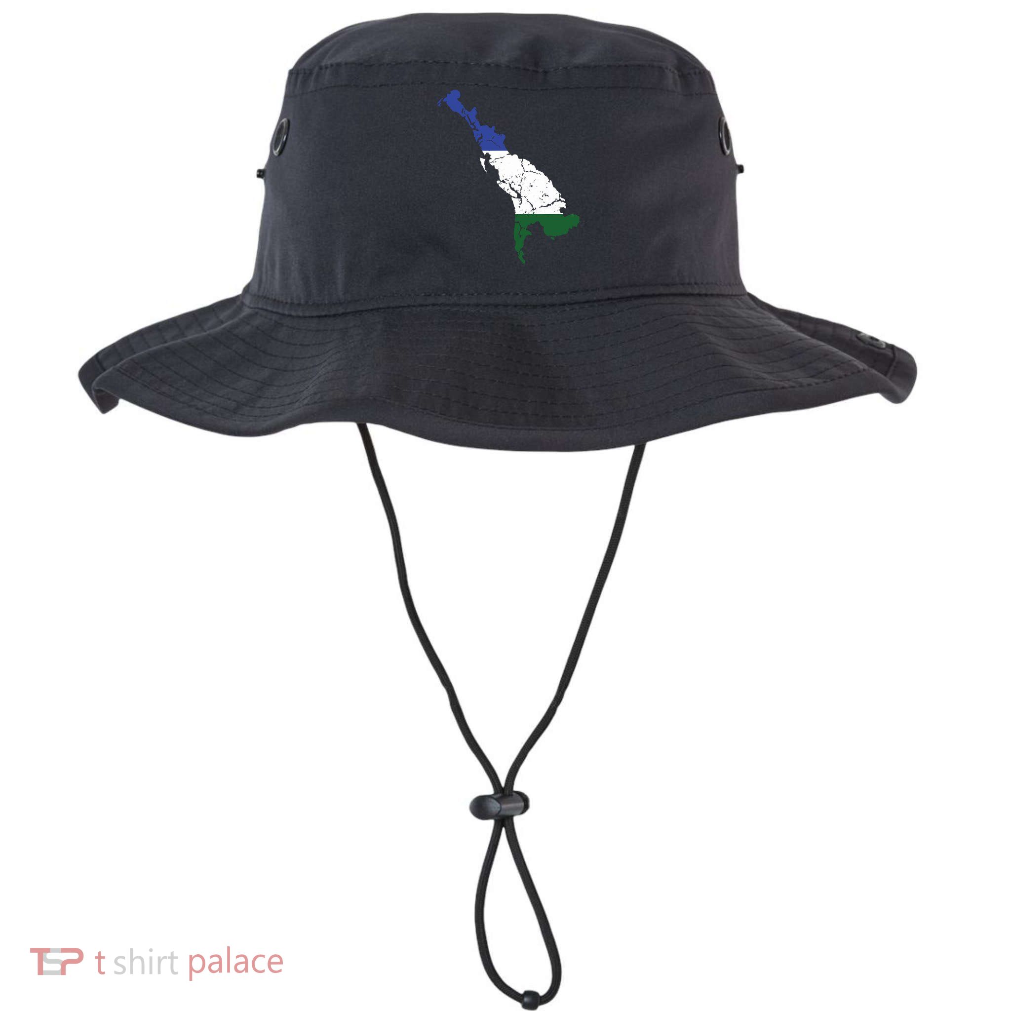 Cascadia Bioregion Map Flag Independence Distressed Bucket Hat