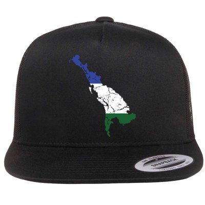 Cascadia Bioregion Map Flag Independence Distressed Flatbill Hat