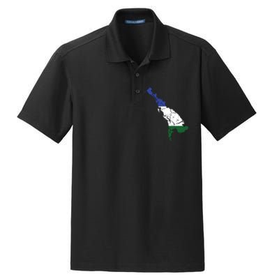 Cascadia Bioregion Map Flag Independence Distressed Dry Zone Grid Polo