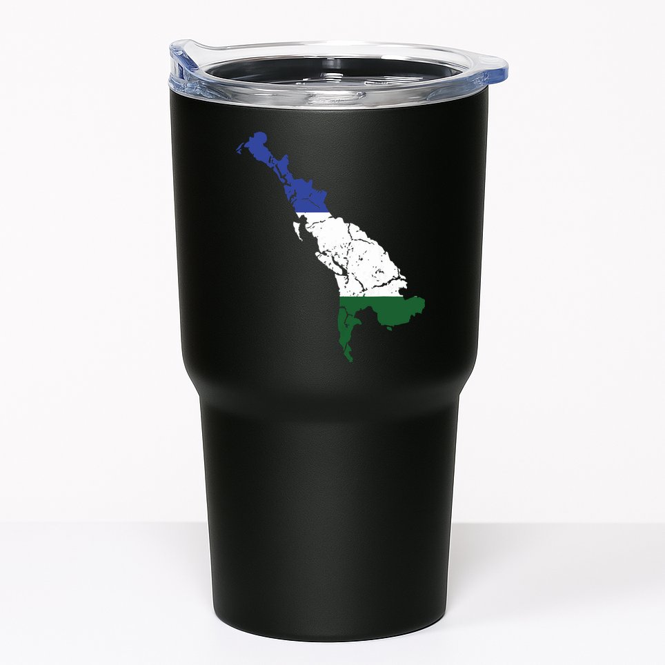Cascadia Bioregion Map Flag Independence Distressed Tumbler