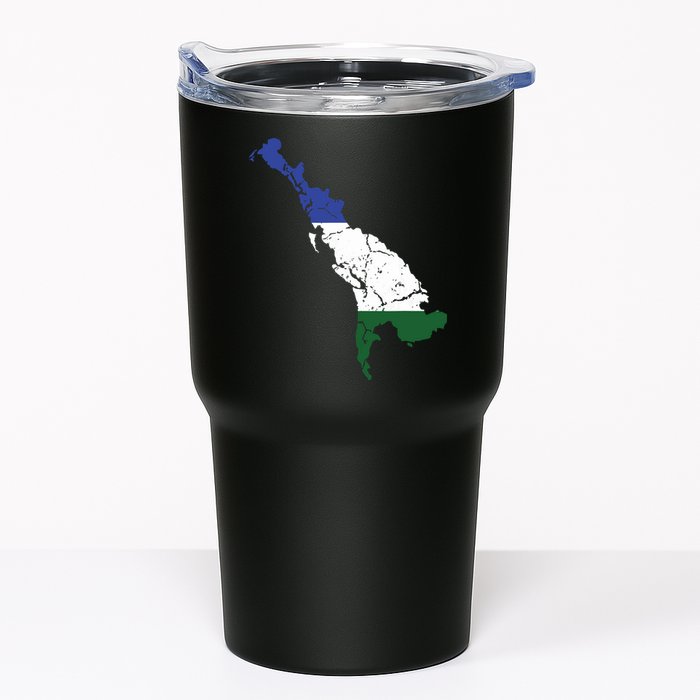 Cascadia Bioregion Map Flag Independence Distressed Tumbler