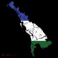 Cascadia Bioregion Map Flag Independence Distressed Magnet