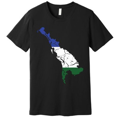 Cascadia Bioregion Map Flag Independence Distressed Premium T-Shirt