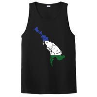 Cascadia Bioregion Map Flag Independence Distressed PosiCharge Competitor Tank