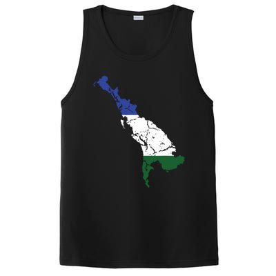 Cascadia Bioregion Map Flag Independence Distressed PosiCharge Competitor Tank