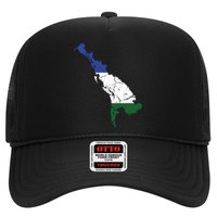 Cascadia Bioregion Map Flag Independence Distressed Hat