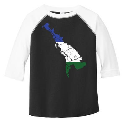 Cascadia Bioregion Map Flag Independence Distressed Toddler Fine Jersey T-Shirt