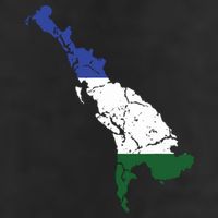 Cascadia Bioregion Map Flag Independence Distressed Golf Towel