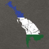 Cascadia Bioregion Map Flag Independence Distressed Cotton Canvas Backpack