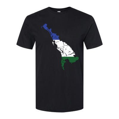 Cascadia Bioregion Map Flag Independence Distressed Softstyle CVC T-Shirt