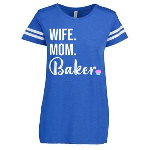 Cute Baking Mom Design Pastry Chef Wife Gift Enza Ladies Jersey Football T-Shirt