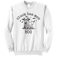 Cluck Baa Moo Boo Halloween Highland Cow Ghost Ghost Cow Sweatshirt