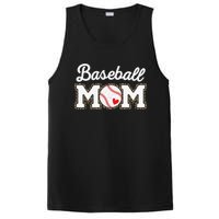 Cute Baseball Mom Leopard Print Mothers Day PosiCharge Competitor Tank