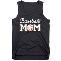 Cute Baseball Mom Leopard Print Mothers Day Tank Top