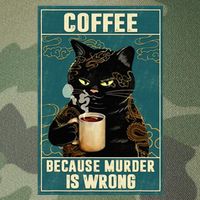 Coffee Because Murder Is Wrong Legacy Tie Dye Trucker Hat