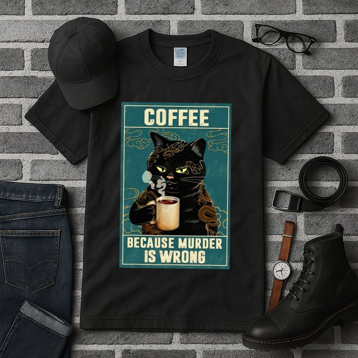 Coffee Because Murder Is Wrong Tall T-Shirt