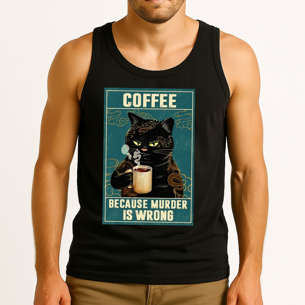 Coffee Because Murder Is Wrong Tank Top