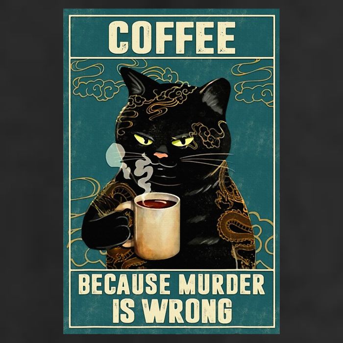 Coffee Because Murder Is Wrong Golf Towel
