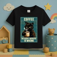 Coffee Because Murder Is Wrong Toddler T-Shirt