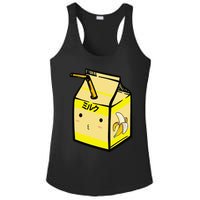 Cute Banana Milk Shake Kawaii Japanese Anime Fan Gift Yellow Ladies PosiCharge Competitor Racerback Tank