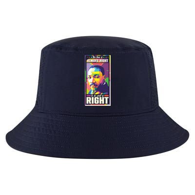 Color Block Martin Luther King The Time Is Always Right Cool Comfort Performance Bucket Hat