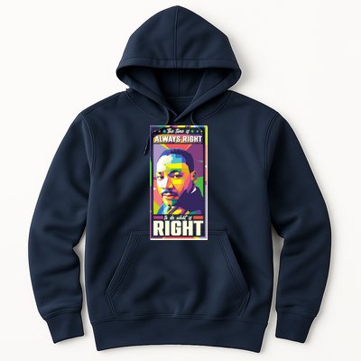 Color Block Martin Luther King The Time Is Always Right Hoodie