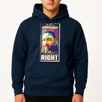 Color Block Martin Luther King The Time Is Always Right Hoodie