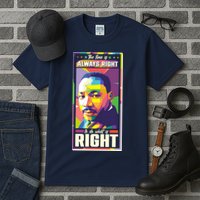 Color Block Martin Luther King The Time Is Always Right Tall T-Shirt
