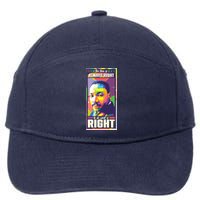Color Block Martin Luther King The Time Is Always Right 7-Panel Snapback Hat