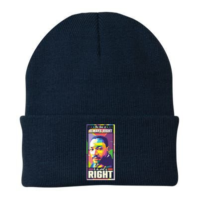 Color Block Martin Luther King The Time Is Always Right Beanie