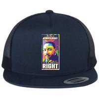Color Block Martin Luther King The Time Is Always Right Flatbill Hat