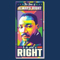 Color Block Martin Luther King The Time Is Always Right Baby Bodysuit