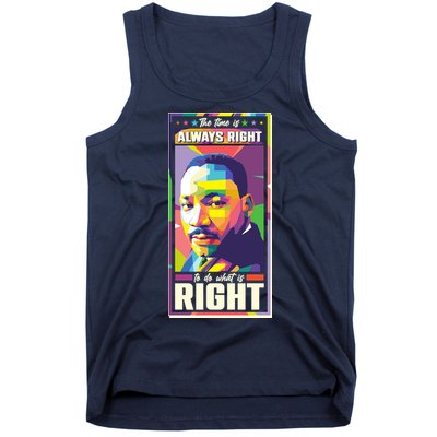Color Block Martin Luther King The Time Is Always Right Tank Top