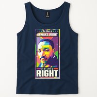 Color Block Martin Luther King The Time Is Always Right Tank Top