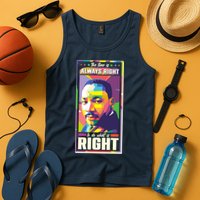 Color Block Martin Luther King The Time Is Always Right Tank Top