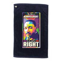 Color Block Martin Luther King The Time Is Always Right Golf Towel