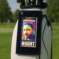 Color Block Martin Luther King The Time Is Always Right Golf Towel