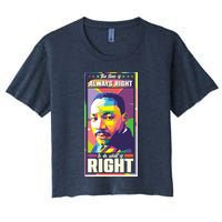 Color Block Martin Luther King The Time Is Always Right Crop Top