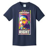 Color Block Martin Luther King The Time Is Always Right Kids T-Shirt