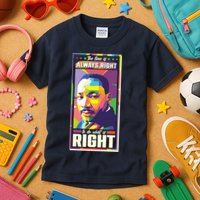 Color Block Martin Luther King The Time Is Always Right Kids T-Shirt