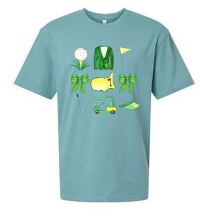 Coquette Bow Masters Golf Tournament Graphic Golfing Golfer Sueded Cloud Jersey T-Shirt