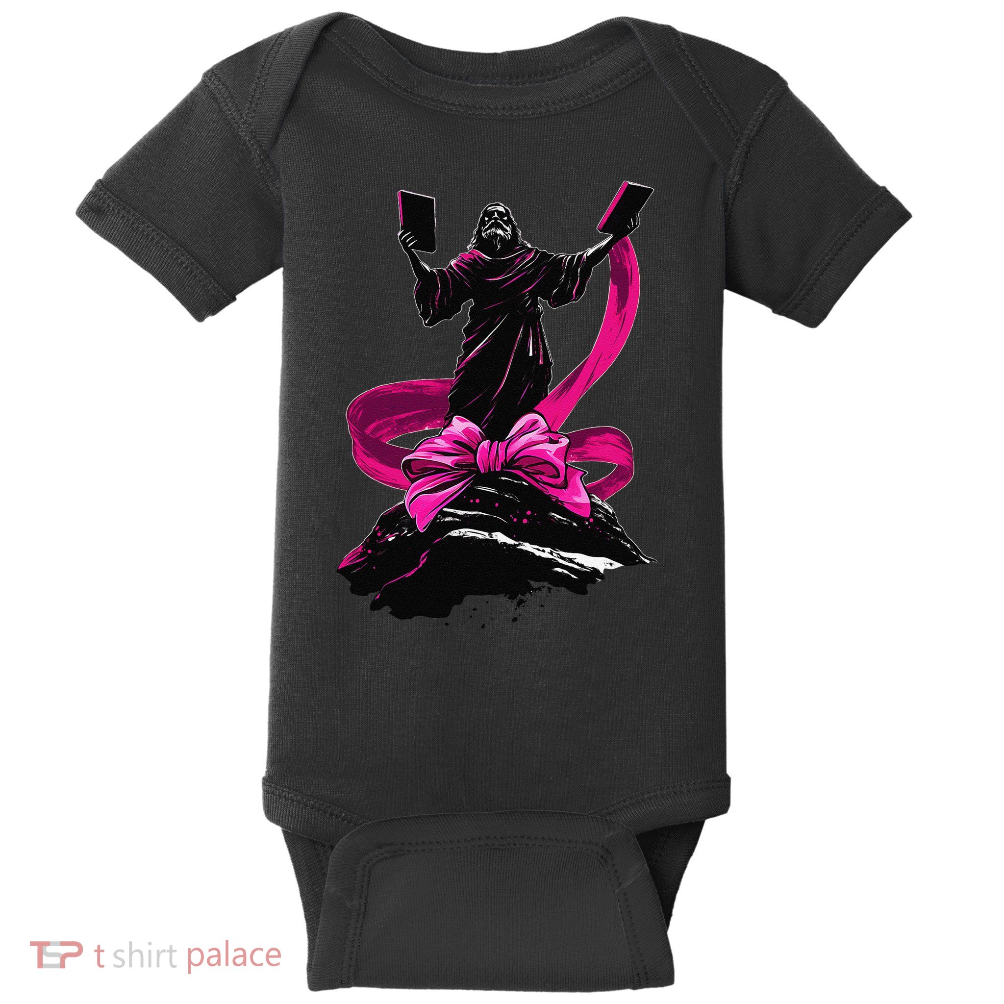 Coquette Bow Moses Jewish Girl Mom Mothers Day Baby Bodysuit