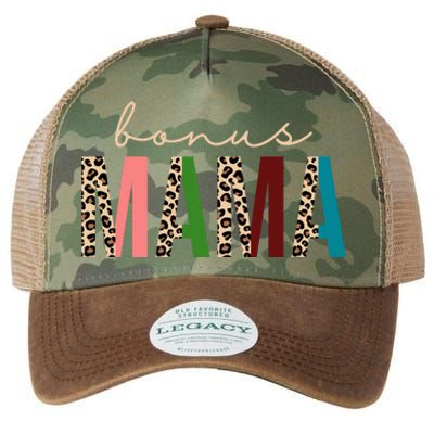 Cute Bonus Mama Leopard Pattern Legacy Tie Dye Trucker Hat