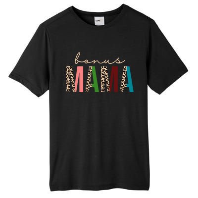 Cute Bonus Mama Leopard Pattern Tall Fusion ChromaSoft Performance T-Shirt