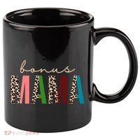 Cute Bonus Mama Leopard Pattern 11oz C Handle Ceramic Mug