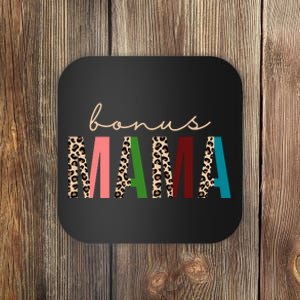 Cute Bonus Mama Leopard Pattern Coaster