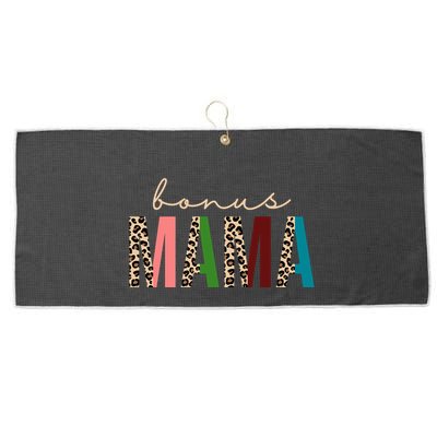 Cute Bonus Mama Leopard Pattern Large Microfiber Waffle Golf Towel